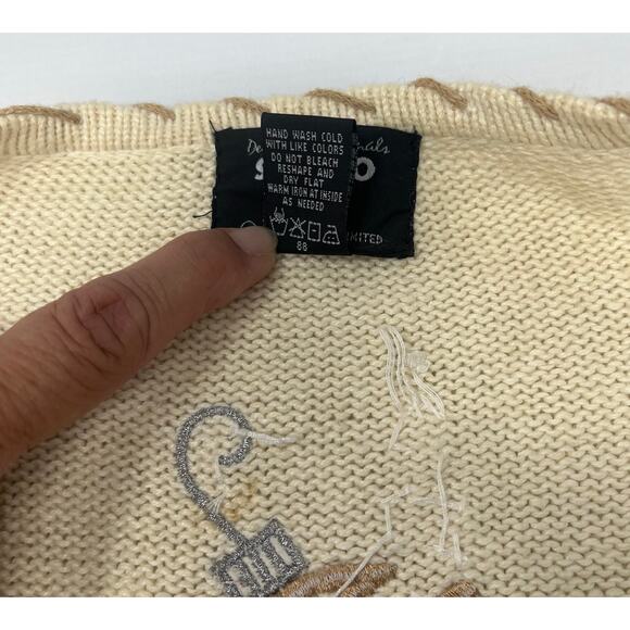 Vintage Designers Originals Studio Joy Ugly Sweater few stains Size L Pre-Owned - Picture 14 of 14